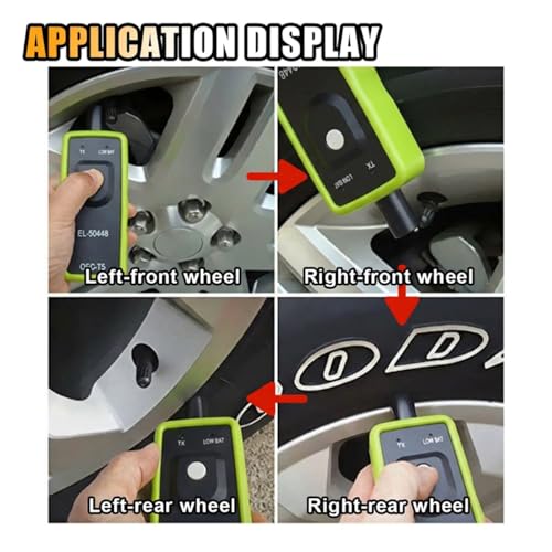 TPMS Relearn Tool, OEC-T5 EL-50448 Tire Pressure Monitor System Sensor Reset Tool, Programming Training Activation Tool for GM/Cadillac/Buick/Chevy Series Vehicles 2023 Edition - size: Green