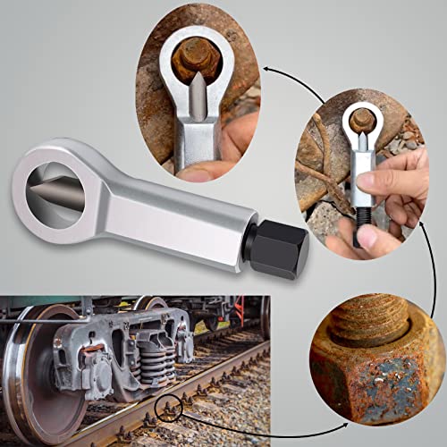 Nut Splitter Cracker, Metal Rusty Nut Separator, Heavy Duty Nut Breaker Tool, Manual Pressure Nut Remover Extractor Tool for Removing Broken and Damaged Nuts(#1)