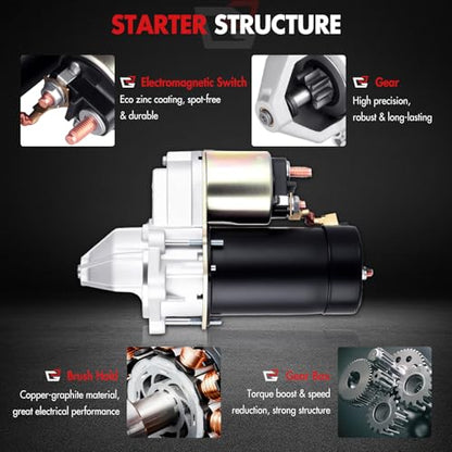 Starter Motor Fit 1.9L for Saturn for SL2/for SL1/for SL 1991-2002