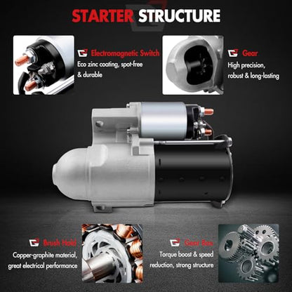 Starter V6 3.8L for Pontiac for Firebird 98-02 for Grand Prix 98-08