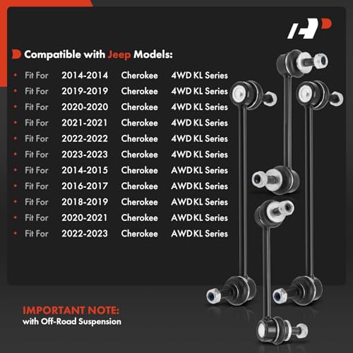 A-Premium Front & Rear Sway Bar Link Stabilizer Bar End Link Kit