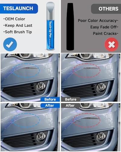 WA931L/68 Blue Ice Metallic Touch Up Paint Compatible with Chevrolet GMC Buick Cadillac Exact Match Touch Up Paint Car Scratch Repair - color: Blue Ice Metallic(WA931L/68) compatible with Impala-models/Monte Carlo