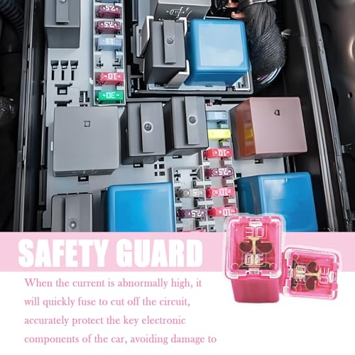 10PCS Jcase Car Fuses,Low Profile Box-Shaped 30 Amp Fuse for Protection of Circuit Systems,Universal Micro Cartridge Fuses Automotive Accessories for SUVs,Trucks,Cars - color: 10pcs 30A