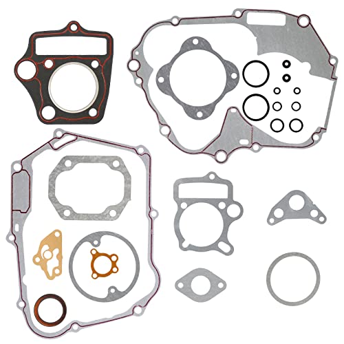 Gasket Kit Suit with 52.4mm Bore Cylinder Head for Chinese 110cc Engine ATV Dirt Bike Go Kart Quad 4 Wheeler Dune Buggy 1P52FMH (23 PCS)