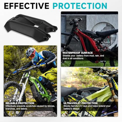XINGWU Battery Cover for Surron Light Bee X/S Sur Ron LBX Electric Dirt Bike Battery Wrap Protector E-Bike Battery Case Replacement Black - size: Battery Cover, style: Black