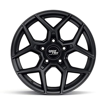 RockTrix RT105 18x9 Off-Road Wheels compatible with Toyota Tundra 2007-2021, Matte Black 5x150 Rims +12mm Offset for 33-35 Inch Tire Clearance, Fits Sequoia, Land Cruiser, And Fits Lexus LX570 - color: Matte Black, size: 18x9 +12mm offset