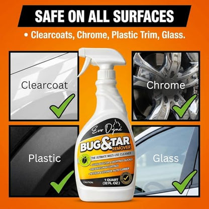 Evo Dyne Bug Remover 32 oz Car Cleaner Removes Tar, Sap & Grease
