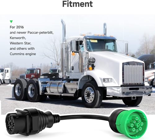ANCEL CAN 3 - CAN 1 Heavy Duty Truck Scanner Adapter, HDOBD Cable, Black - color: Black