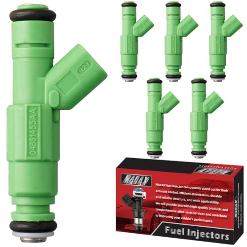 Set of 6 Fuel Injectors 4861454AA FJ477 812-12141 Replacement - size: FJ477
