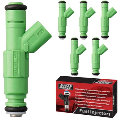 Set of 6 Fuel Injectors 4861454AA FJ477 812-12141 Replacement - size: FJ477