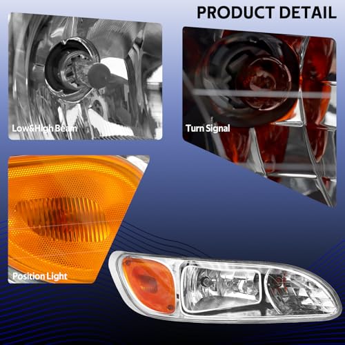 Headlight Assembly Fits for 2005-2016 Peterbilt 325 330 335 337 340 - color: Left/driver side