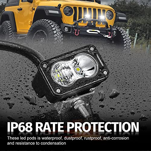 3 Inch Driving Lights LED Pod Light Cube Off Road Light Bar - color: White