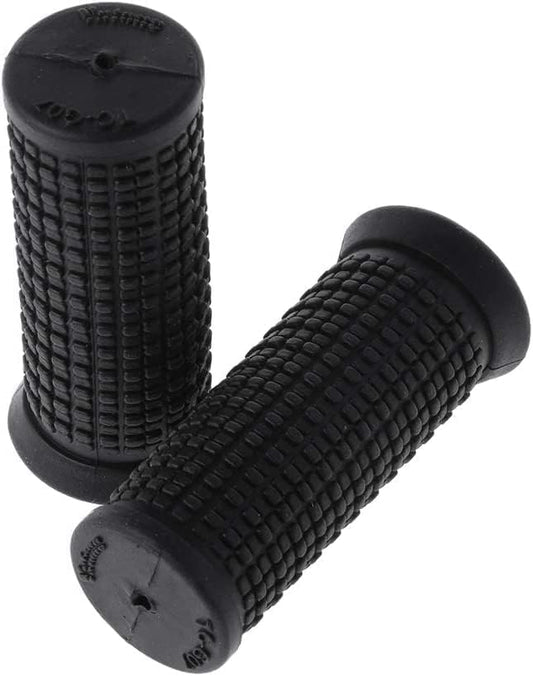 2Pcs Black Bike Handlebar Grips, Soft Non-Slip-Rubber Hand Grip, OAD Mountain Bicycle Scooter Bike Handle Cover, Handle bar Rubber End GripSingle Lock on Bicycle Handle Bar