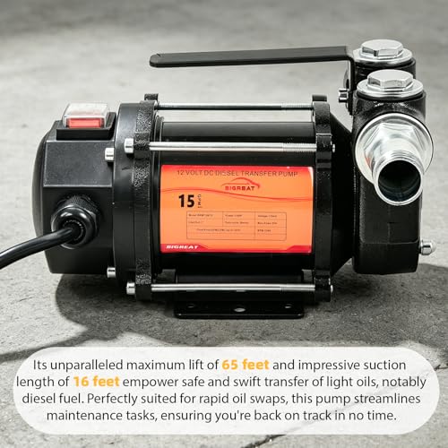 12V DC Fuel Transfer Pump 16GPM with Explosion-proof