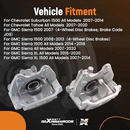 maXpeedingrods for 18B5030 18B5031 Rear Brake Calipers for Chevy - size: 18B5030+18B5031
