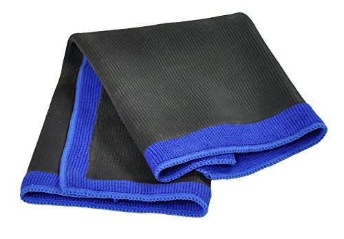 Detailer's Preference Microfiber Clay Towel, Fine Grade, Reusable Alternative to Clay Bars for Car Detailing, Removes Overspray, Rail Dust, Tar, Sap, and More 12"x12", Blue