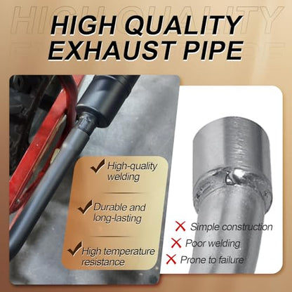 212cc Exhaust Pipe with Muffler For Coleman CT200U GoKart and Gas Mini Bike