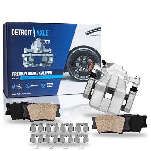 Detroit Axle - Rear Driver Side Disc Brake Caliper Ceramic Brake Pads - size: 3BP3700909/Kit