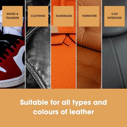 Furniture Clinic Leather Repair Paint, Color and Finish, Dark Grey - color: Dark Grey, size: 50ml / 1.7oz