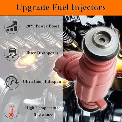 FJ989 Engine Fuel Injector Kits Fit for Hyundai Accent L4 1.6L 2006-2011