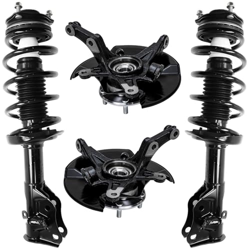 Detroit Axle - 1.8L Front Steering Knuckles Kit for 2006-2011 Honda Civic - size: 4QU47721/ Big strut kit