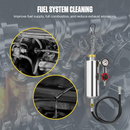 AUTOOL Fuel Injector Cleaner Kit Fuel System Cleaner Non-dismantle 150PSI
