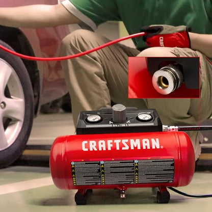 CRAFTSMAN 1.5 Gallon 3/4HP Oil-Free Portable Air Compressor 135PSI