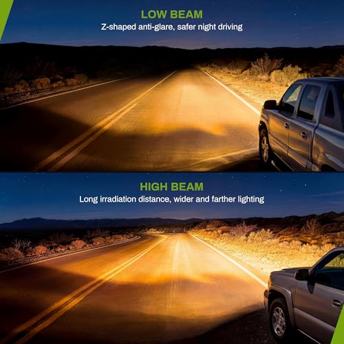 AUTOSAVER88 LED DRL Headlights Compatible with 03-06 Silverado Chrome - color: Chrome Housing Amber Reflector