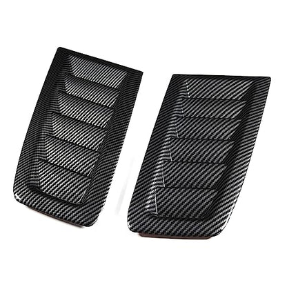 Universal Car Hood Vent Scoop Kit, Cold Air Intake Louvers for Auto Cooling, Fit for RS MK2 Bonnet Cover (Hydrographics Transfer Printing) - color: Hydrographics Transfer Printing
