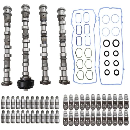 Engine Camshaft with Rockers Arm Lifters Kit for Dodge Je-ep 3.6L V6 - size: 5184377AG 5184378AG 5184379AG 4pcs Camshaft Kit