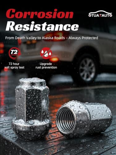 OTUAYAUTO 1/2-20 Chrome Lug Nuts 23PCS, Fit for Jeep - color: Silver, size: 1/2-20", style: 23 PCS