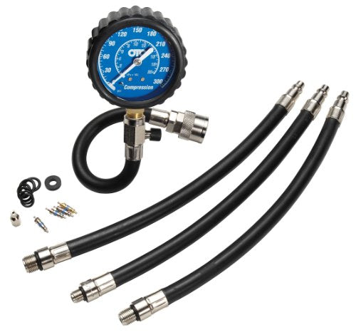 OTC 5604 Motorcycle Compression Tester Kit with Storage Case