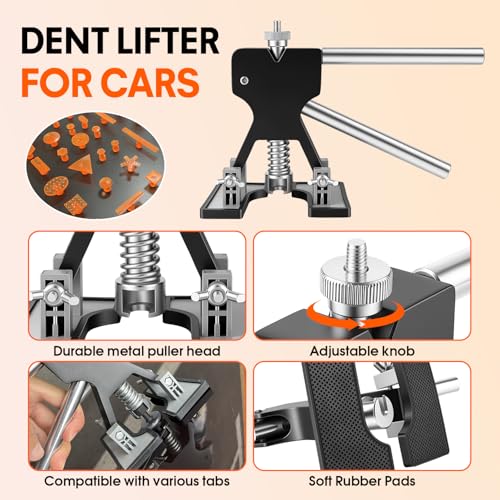 Car Dent Puller Kit - Car Dent Remover for Door Dings & Hail Damage - color: Black 02