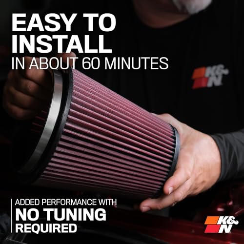 K&N Cold Air Intake Kit: Increase Acceleration & Engine Growl, Guaranteed to Increase Horsepower up to 6HP: Compatible with 3.7L, V6, 2014-2015 Infiniti Q50, 69-7083TS