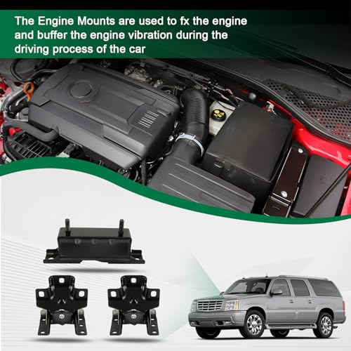 SCITOO Engine Motor Transmission Mount Set for Cadillac Escalade 2002-2006 - size: 2007 for GMC Sierra 2500 HD Classic 6.0L