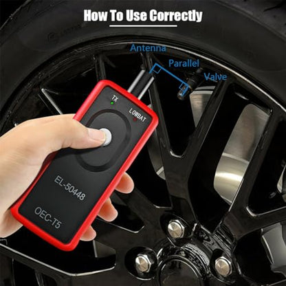 AICEL TPMS Relearn Tool EL-50448 for GM Tire Pressure Sensor, Red - color: Red