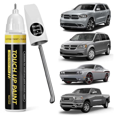(Billet Silver Metallic (PSC/JSC) Car Touch Up Paint for Dodge Ram - color: Billet Silver Metallic (PSC JSC) for 2025 RAM 1500/2024 RAM 1500/2023 RAM 1500/2025 RAM 2500/2024 RAM 2500/2025 RAM 3500