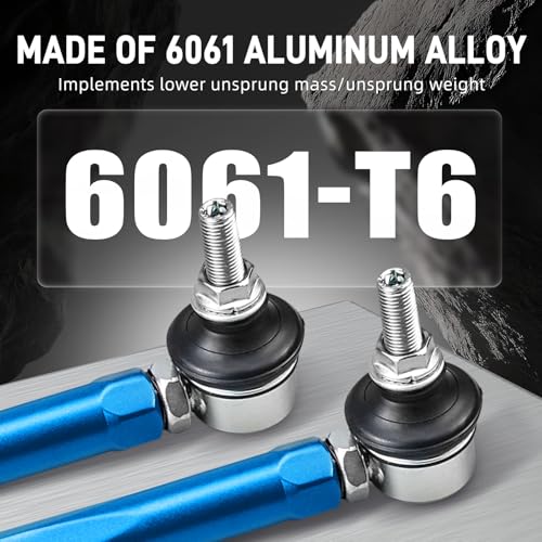 Bevinsee Adjustable Front Sway Bar End Link Kit Compatible with E46 Z4 E85 - color: Blue