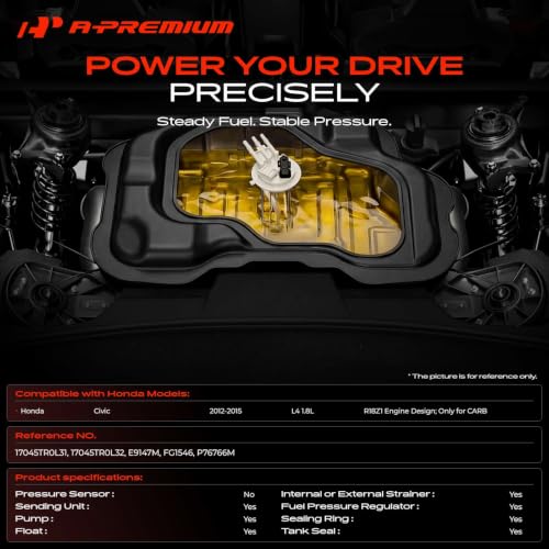 A-Premium Electric Fuel Pump Module Assembly Compatible with Honda