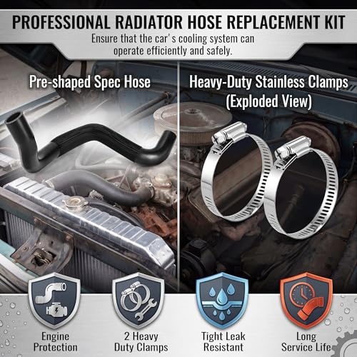 Lower Radiator Hose Compatible with ACDelco Gold 26207X/Gates 21941,2 Clip