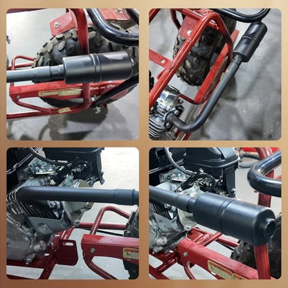 212cc Exhaust Pipe with Muffler For Coleman CT200U GoKart and Gas Mini Bike