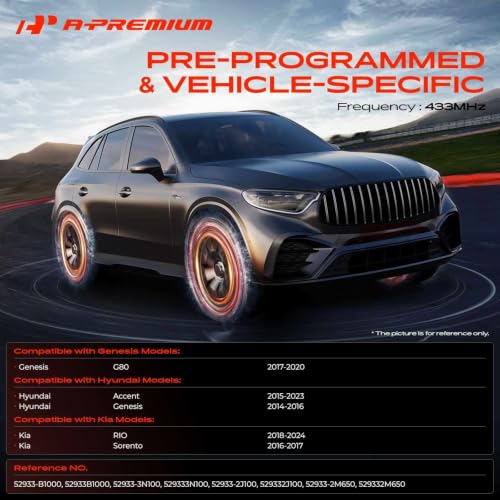 A-Premium 433MHz Pre-Programmed TPMS Sensor Tire Pressure Monitoring Sensor