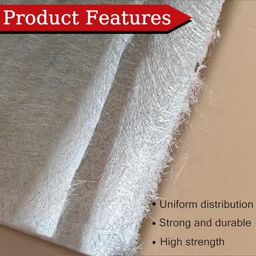 Fiberglass Mat 4.4 Yards X 41", Fiberglass Chopped Strand Mat, 1oz - size: 4.4 Yards X 41"