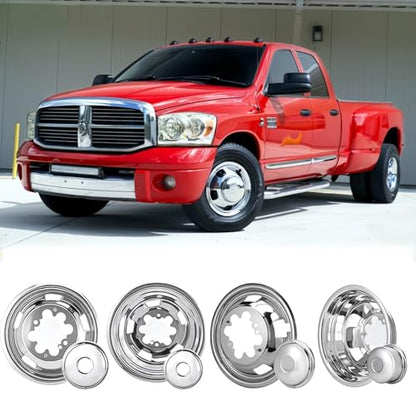 4X 17 Dually Wheel Simulators Fit for 2003-2018 Ram 3500/03-09 Ram 2500 - size: 17"#4