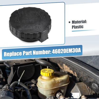 X AUTOHAUX Brake Master Cylinder Cap Cover 46020EM30A for Nissan Cube 09-14