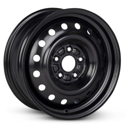 Wheel 16x6.5 in Steel Rim 5 Lug 110mm 38mm Offset 65.1mm CB| Powder-Coated Black finish Fits 2004-2008 Chevy Malibu | New OEM Replacement - 9594785