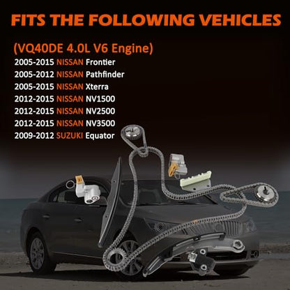 Timing Chain Kit Fit for 4.0L V6 Xterra Frontier Pathfinder 13028-ZK01C - color: For 05-2015 Xterra Frontier 12-15 NV1500/2500/3500