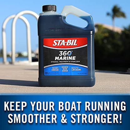 STA-BIL 360 Marine Fuel System Treatment, 1 Gallon - size: 1 Gallon