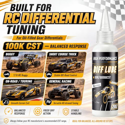 2 OZ RC Differential Oil 100K CST, Silicone RC Diff Fluid, 100, 000 cSt2 OZ RC Differential Oil 100K CST, Silicone RC Diff Fluid, 100, 000 CST - style: 100K 100,000 cSt