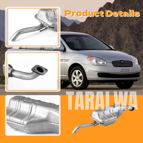 Direct Fit Exhaust Muffler For 2006-2010 Hyundai Accent 1.6L,HY01 - size: 2006-2011 Accent/Rio/Rio5 1.6L